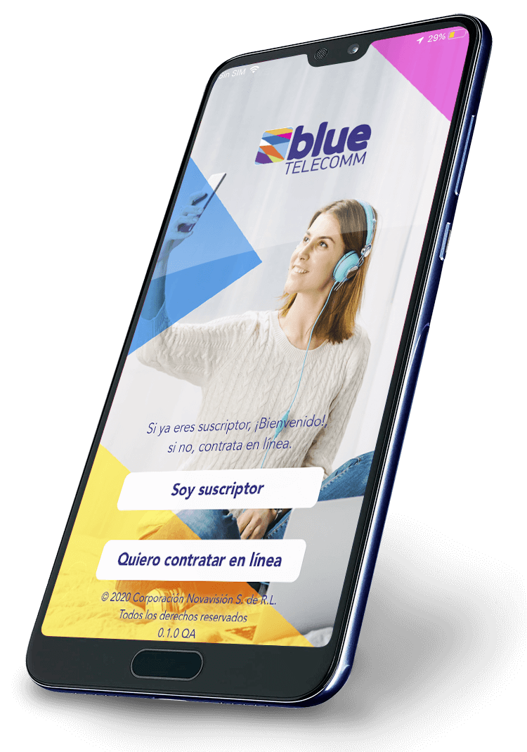 Blue Telecomm APP :: Internet + Telefonía